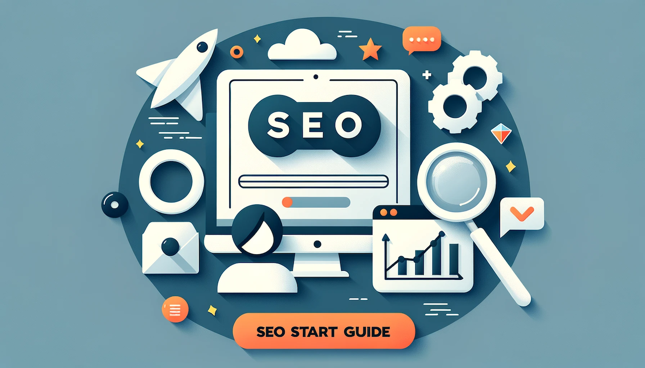 This is a cover image of the seo-start-guide blog post.